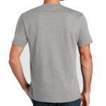 District Re-tee - DT8000 lightheathergrey model side District Re-tee - DT8000 lightheathergrey model side