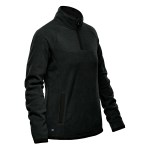 Stormtech Shasta Women's Tech Fleece 1/4 Zip - FPL1W Black SIDE Stormtech Shasta Women's Tech Fleece 1/4 Zip - FPL1W Black SIDE