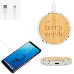 10w Speckle & Bamboo Wireless Charger 1 10w Speckle & Bamboo Wireless Charger 1