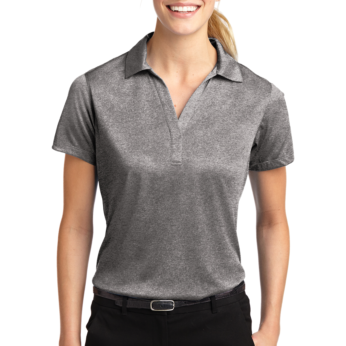 Sport-tek® Ladies' Heather Contender™ Polo 1