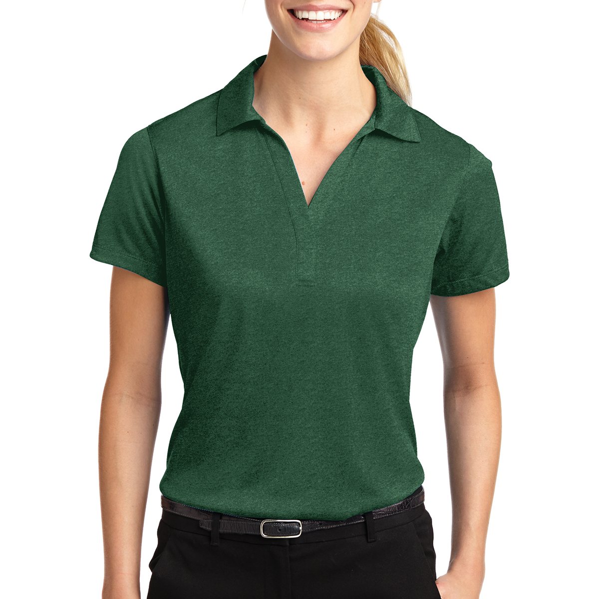 Sport-tek® Ladies' Heather Contender™ Polo 1