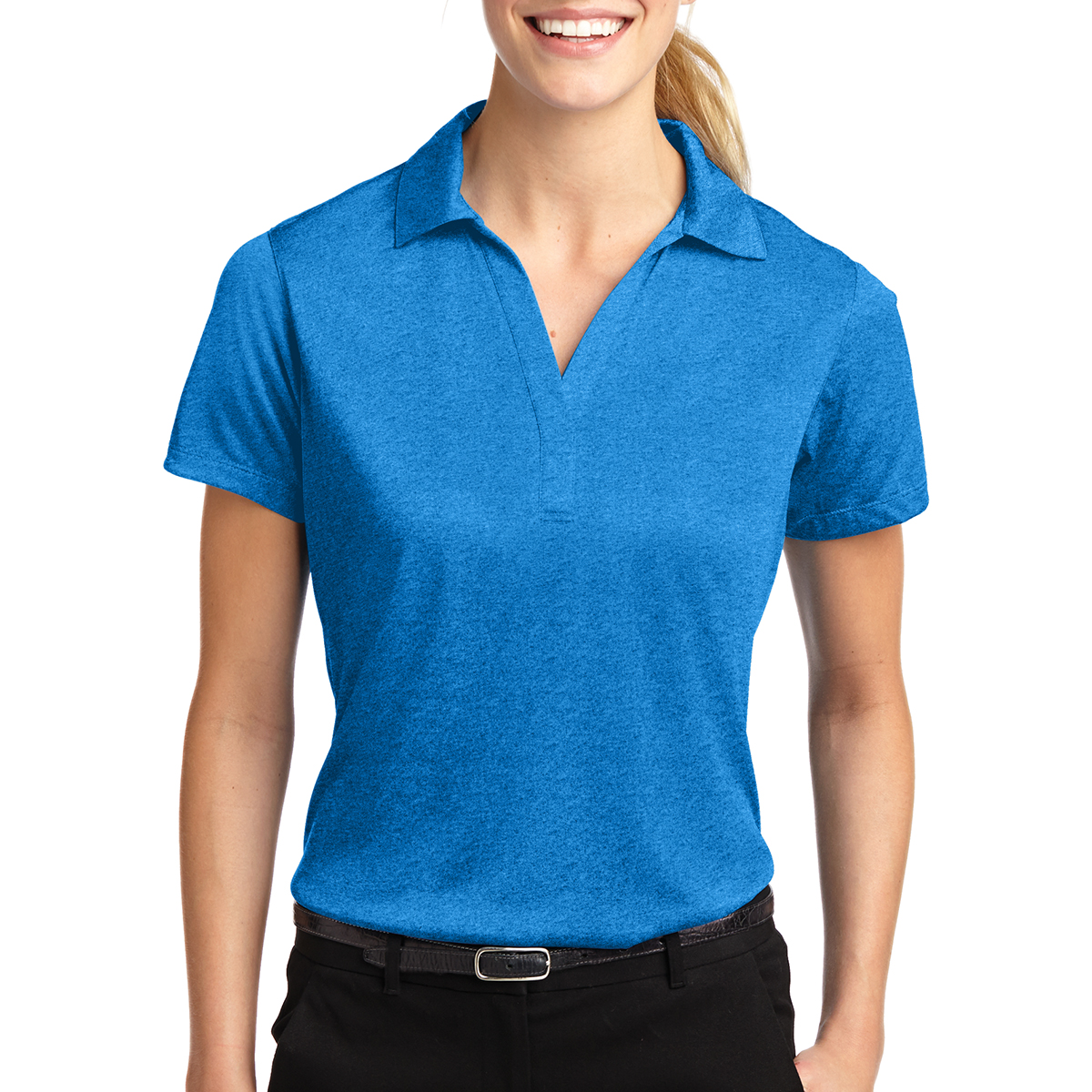 Sport-tek® Ladies' Heather Contender™ Polo 1