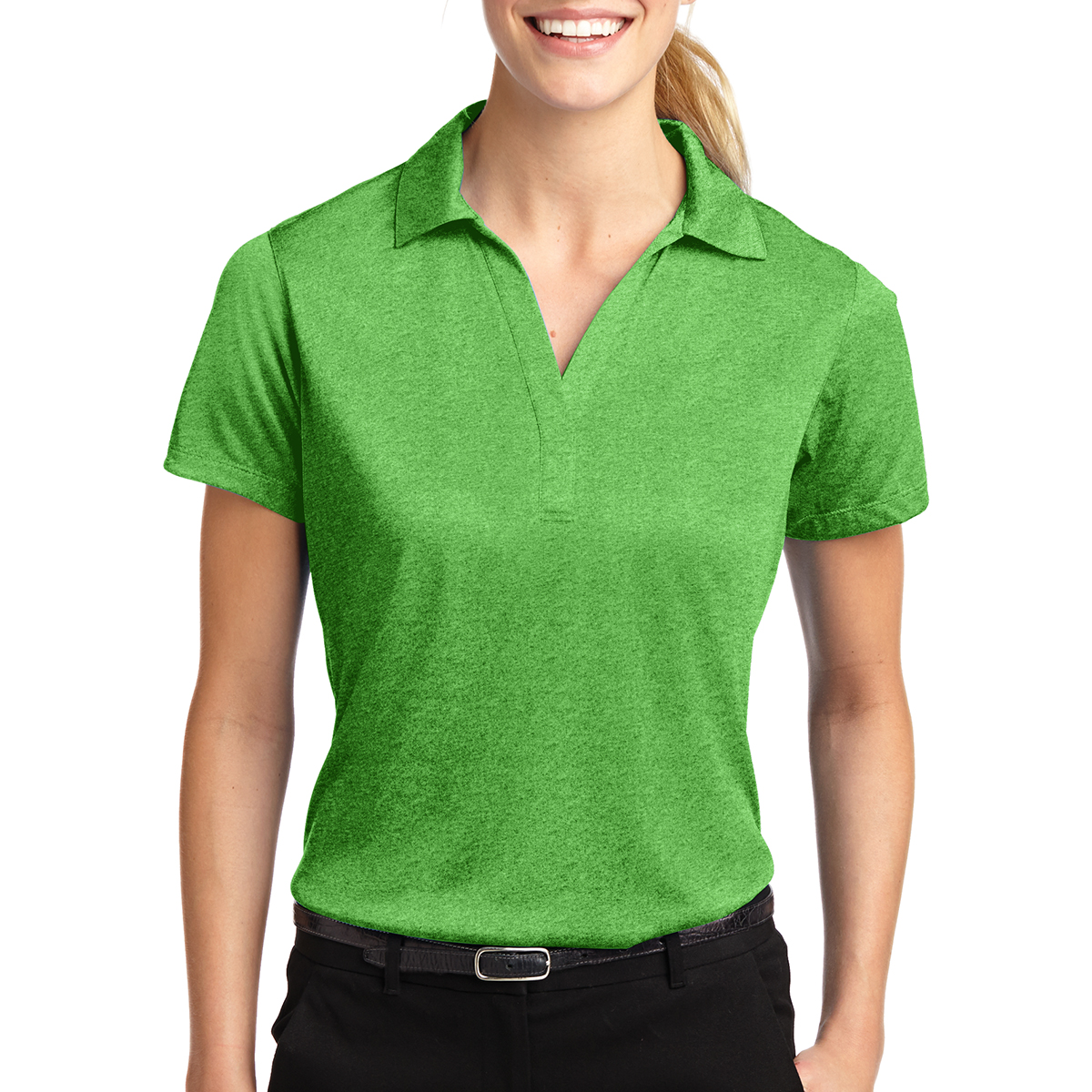 Sport-tek® Ladies' Heather Contender™ Polo 1