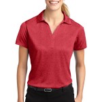 Sport-tek® Ladies' Heather Contender™ Polo - LST660 scarleththr Sport-tek® Ladies' Heather Contender™ Polo - LST660 scarleththr