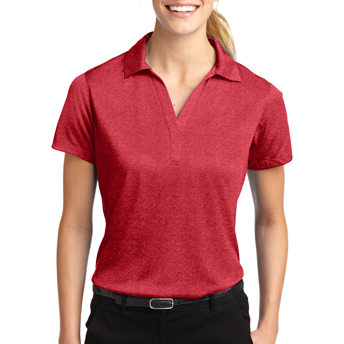 Sport-tek® Ladies' Heather Contender™ Polo 1