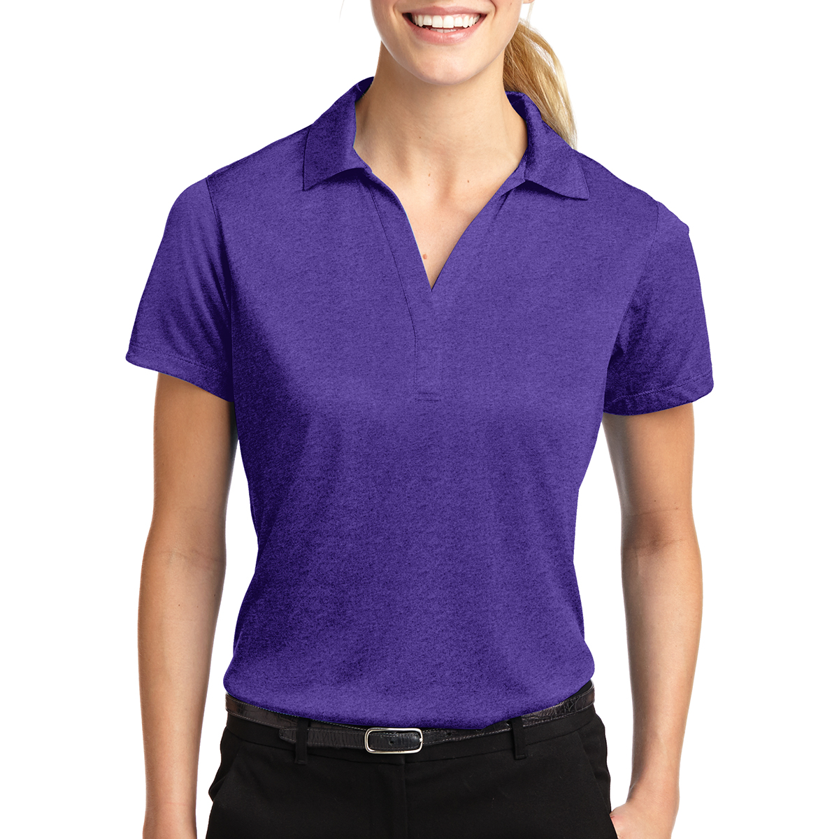 Sport-tek® Ladies' Heather Contender™ Polo 1