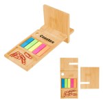 Phone Holder With Sticky Flags - 55250 FSCBAMBOO Silkscreen Phone Holder With Sticky Flags - 55250 FSCBAMBOO Silkscreen