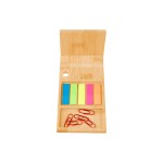 Phone Holder With Sticky Flags - 55250 FSCBAMBOO Front Phone Holder With Sticky Flags - 55250 FSCBAMBOO Front