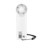 Rechargeable Handheld Turbo Fan - 55252 WHT Back Rechargeable Handheld Turbo Fan - 55252 WHT Back