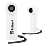 Rechargeable Handheld Turbo Fan - 55252 WHT Padprint Rechargeable Handheld Turbo Fan - 55252 WHT Padprint