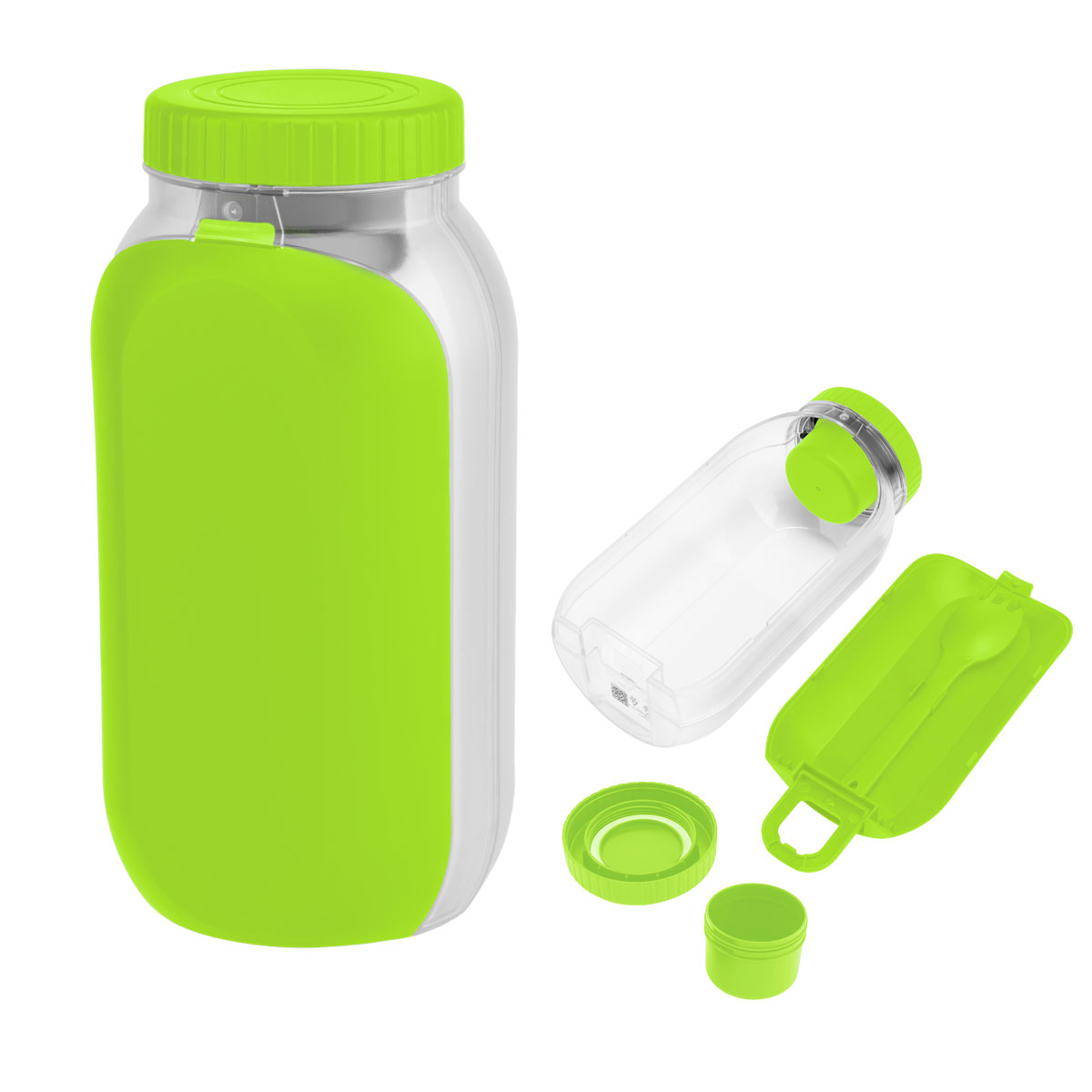 Recycled Bento Bottle Salad Shaker 1
