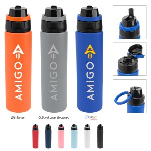 24 Oz. Pop Sip & Chug Recycled Stainless Steel Bottle 1 24 Oz. Pop Sip & Chug Recycled Stainless Steel Bottle 1