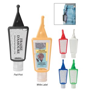 1 Oz. Hand Sanitizer In Silicone Holder 1 1 Oz. Hand Sanitizer In Silicone Holder 1