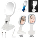Light Up Double Sided Mirror With Wireless Charger - 25169 WHT Parts Light Up Double Sided Mirror With Wireless Charger - 25169 WHT Parts