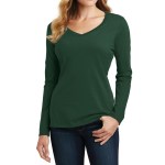 Port & Company® Ladies' Long Sleeve Fan Favorite V-neck Tee - LPC450VLS forestgreen Port & Company® Ladies' Long Sleeve Fan Favorite V-neck Tee - LPC450VLS forestgreen