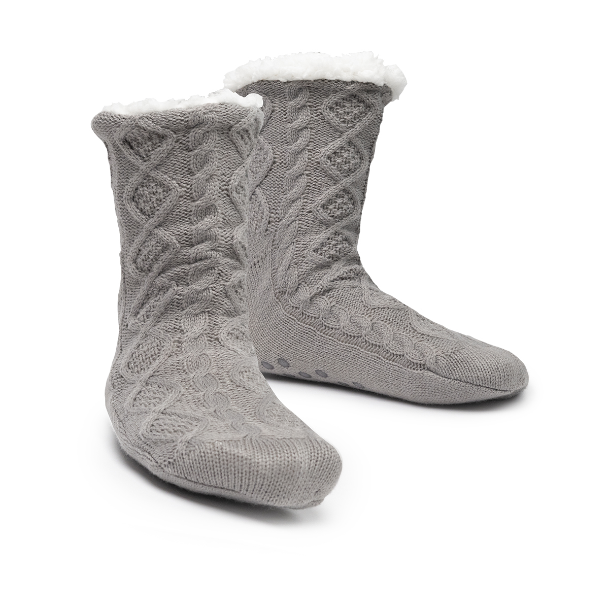 Cozy Cable Knit Slipper Socks 1