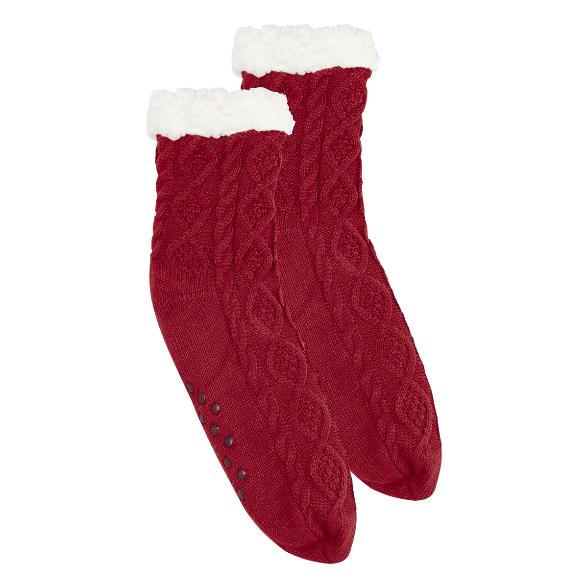 Cozy Cable Knit Slipper Socks 1