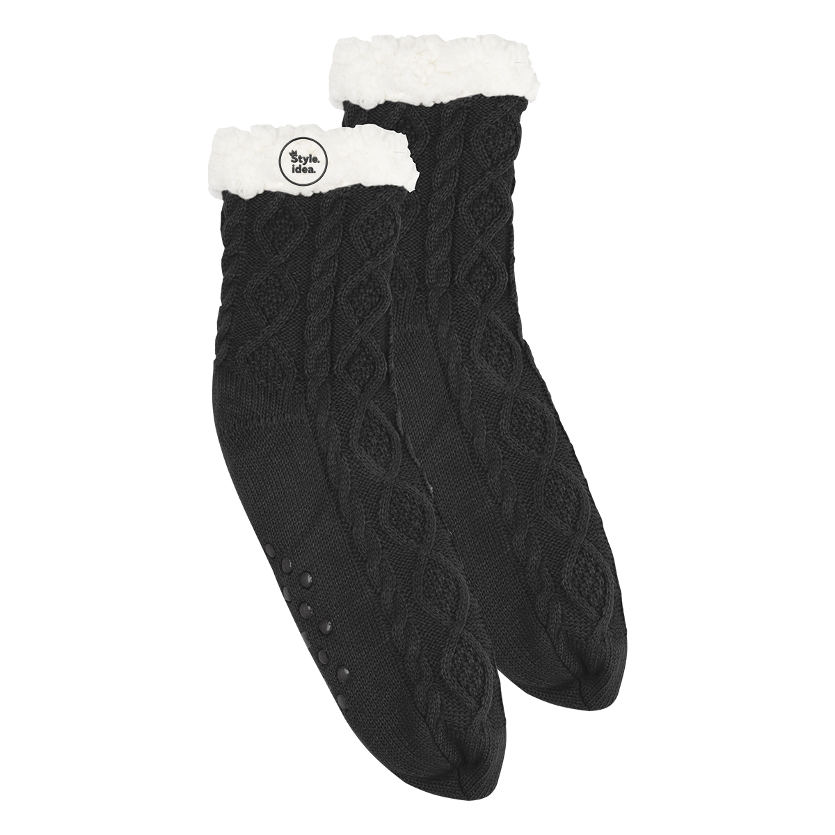 Cozy Cable Knit Slipper Socks 1