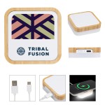 Bamboo Wireless Charger Night Light - 25224 WHTBAM Colorbrite Bamboo Wireless Charger Night Light - 25224 WHTBAM Colorbrite