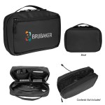 Rpet Tech Pouch With Easy Cord Access - 25266 BLK Colorbrite Rpet Tech Pouch With Easy Cord Access - 25266 BLK Colorbrite