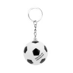 Soccer Ball Stress Reliever Keychain - 20115 BLKWHT Back Soccer Ball Stress Reliever Keychain - 20115 BLKWHT Back