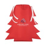 Tree Shaped Non-woven Gift Bag - 30216 REDWHT Colorbrite Tree Shaped Non-woven Gift Bag - 30216 REDWHT Colorbrite