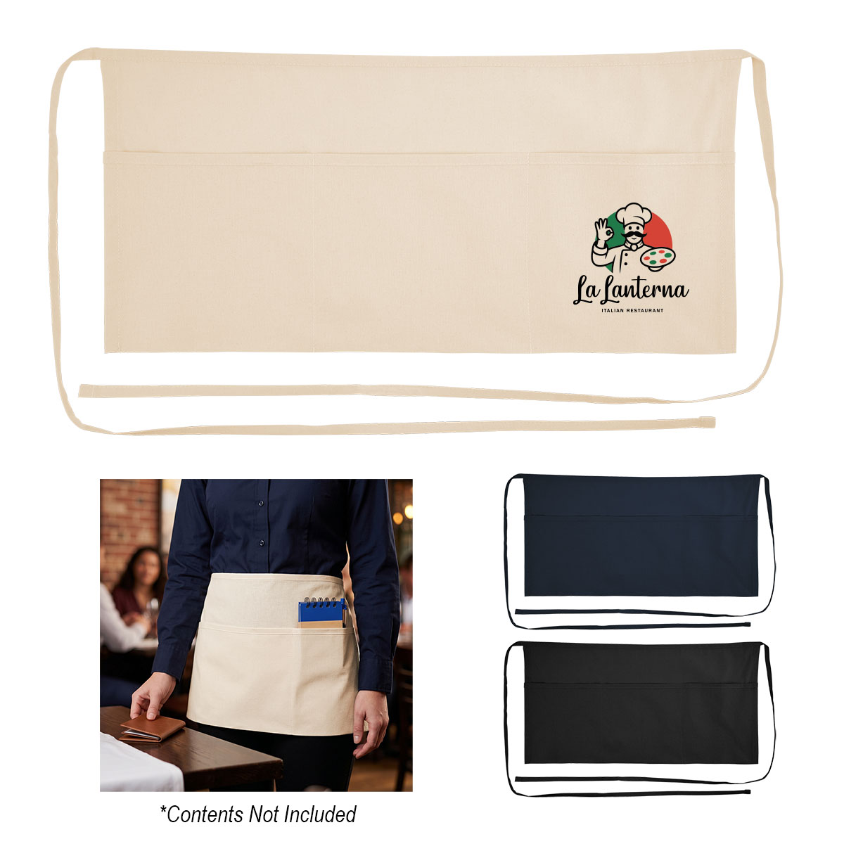 100% Cotton Half Apron 1