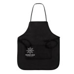 Non-woven Full Apron - 3038 BLK Right Optional Silkscreen Non-woven Full Apron - 3038 BLK Right Optional Silkscreen