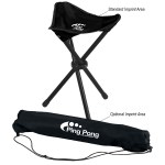 Rpet Folding Tripod Stool With Carrying Bag - 7043 BLACK Silkscreen Rpet Folding Tripod Stool With Carrying Bag - 7043 BLACK Silkscreen