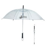 46" Arc Clear Umbrella - 4035 TRNCLR Silkscreen 46" Arc Clear Umbrella - 4035 TRNCLR Silkscreen