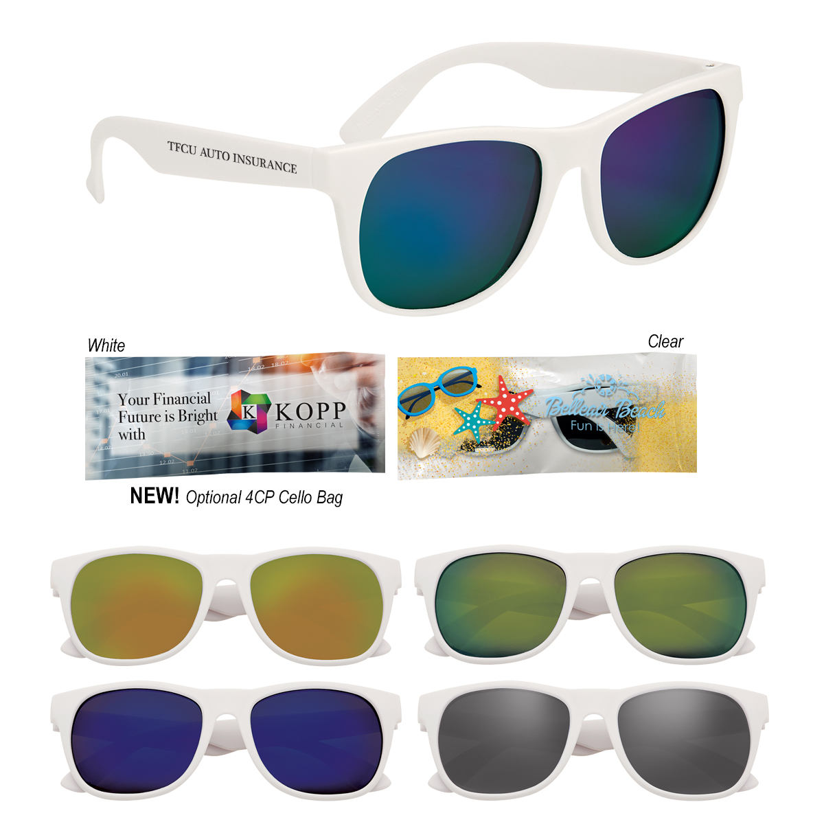Rubberized Mirrored Sunglasses 1