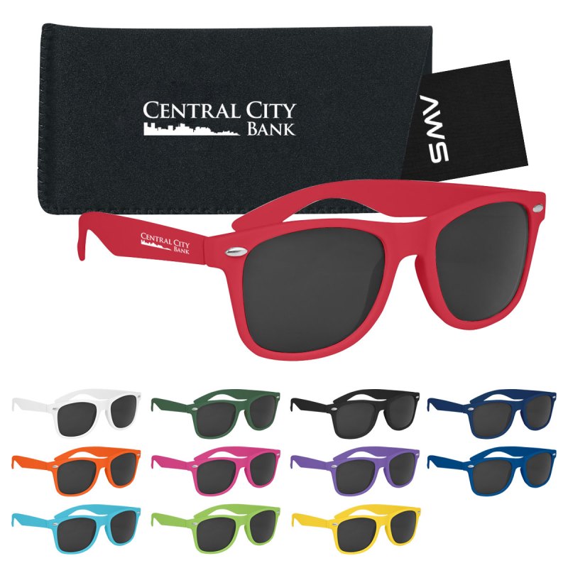 Aws Velvet Touch Malibu Sunglasses With Pouch & Hang Tag 1 Aws Velvet Touch Malibu Sunglasses With Pouch & Hang Tag 1