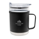 15 Oz. Glass & Stainless Steel Mug - 50162 BLK Laser 15 Oz. Glass & Stainless Steel Mug - 50162 BLK Laser