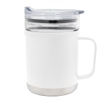 15 Oz. Glass & Stainless Steel Mug - 50162 WHT Blank 15 Oz. Glass & Stainless Steel Mug - 50162 WHT Blank