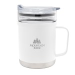 15 Oz. Glass & Stainless Steel Mug - 50162 WHT Laser 15 Oz. Glass & Stainless Steel Mug - 50162 WHT Laser