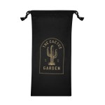 100% Polyester Pouch With Drawstring - 85031 BLK Silkscreen 100% Polyester Pouch With Drawstring - 85031 BLK Silkscreen