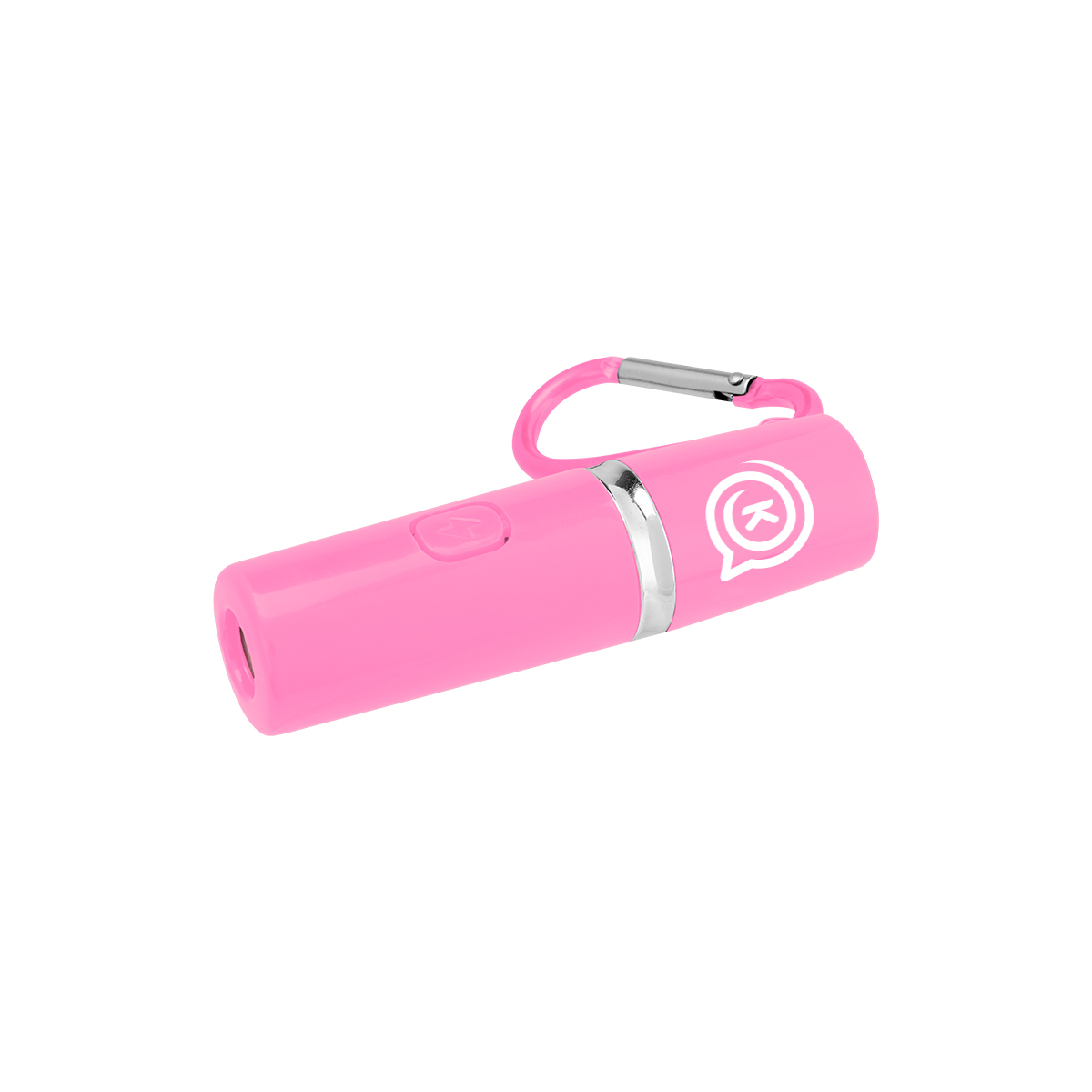 Rechargeable Portable Alarm And Flashlight With Carabiner Attachment 1