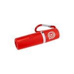 Rechargeable Portable Alarm And Flashlight With Carabiner Attachment - 20112 RED Padprint Rechargeable Portable Alarm And Flashlight With Carabiner Attachment - 20112 RED Padprint