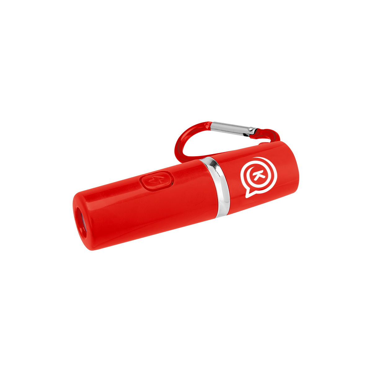 Rechargeable Portable Alarm And Flashlight With Carabiner Attachment 1