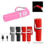Rechargeable Portable Alarm And Flashlight With Carabiner Attachment 1 Rechargeable Portable Alarm And Flashlight With Carabiner Attachment 1