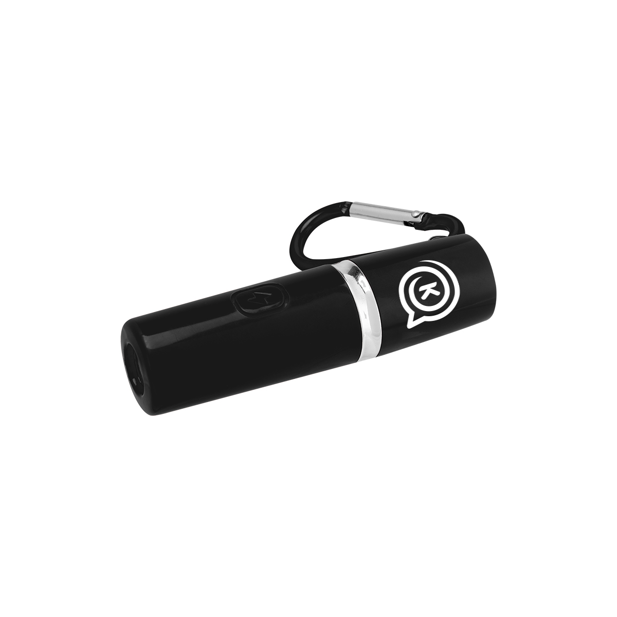 Rechargeable Portable Alarm And Flashlight With Carabiner Attachment 1