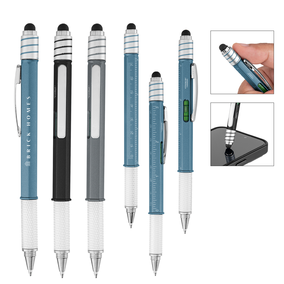 Rabs Spin Top Stylus Ruler Pen 1