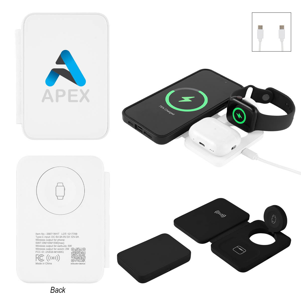 Flip & Fold Wireless Multi-charger 1