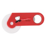 Pizza Cutter With Bottle Opener - 2119 RED Blank Pizza Cutter With Bottle Opener - 2119 RED Blank