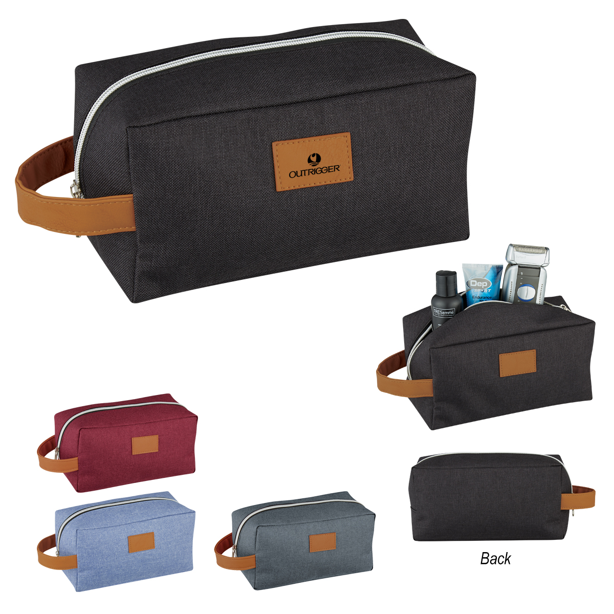 Heathered Recycled Toiletry Bag 1