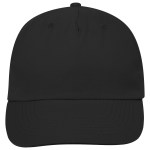 5 Panel Polyester Cap - 1001 BLK STRAIGHT 5 Panel Polyester Cap - 1001 BLK STRAIGHT