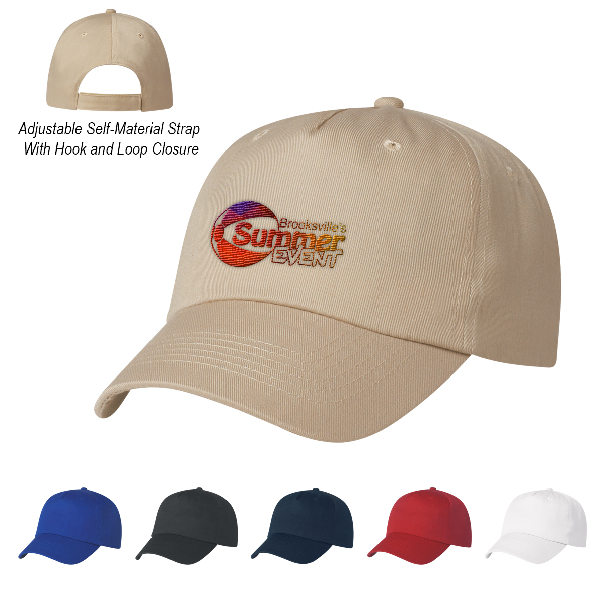 5 Panel Polyester Cap 1