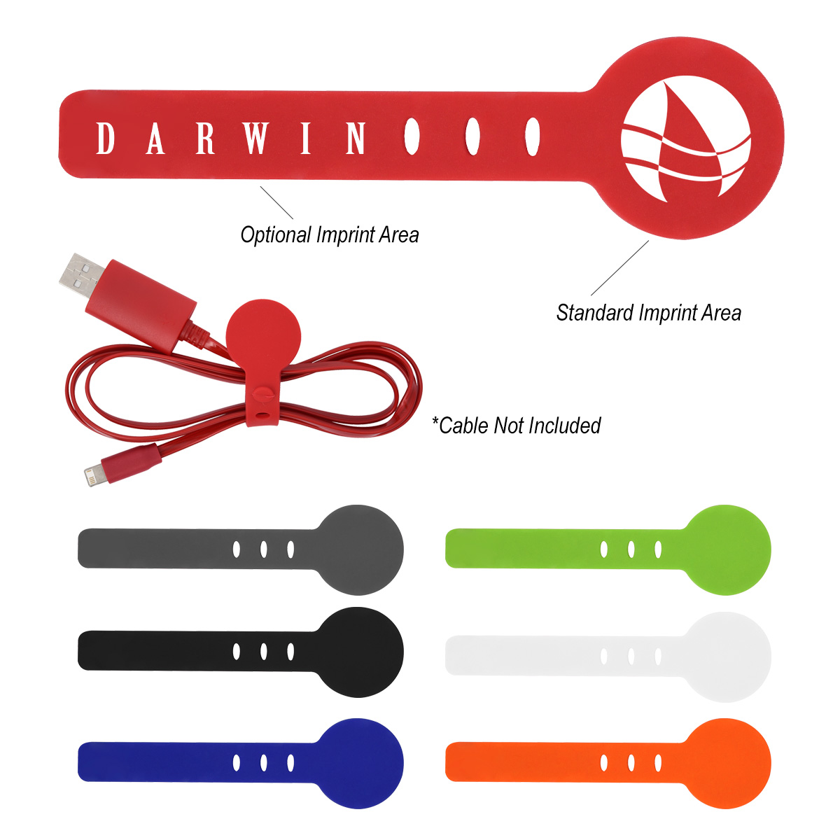 Adjustable Silicone Cable Tie 1