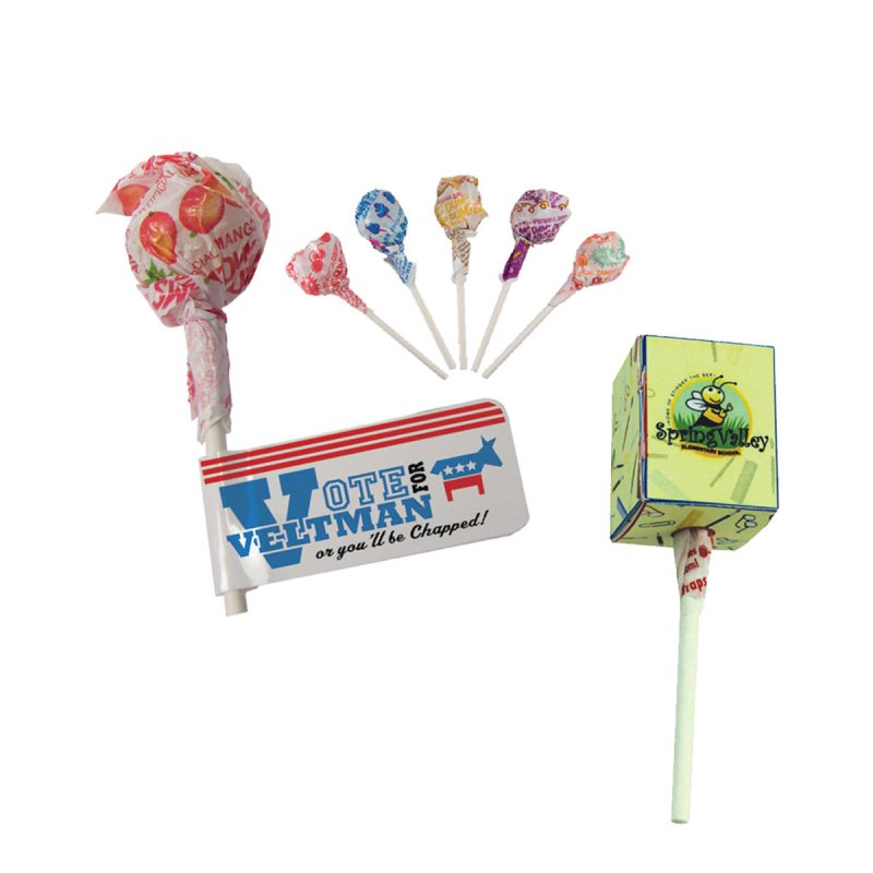 Dum Dum Pop W/ Flag Or Four Color Process Box 1 Dum Dum Pop W/ Flag Or Four Color Process Box 1