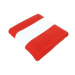 Microfiber Beach Towel - 8032 REDWHT Blank Microfiber Beach Towel - 8032 REDWHT Blank